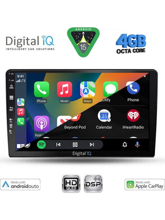 Digital IQ Car Audio System for Kia Ceed 2006-2009 Bluetooth USB WiFi GPS Apple CarPlay Android Auto with 9" Touch Screen