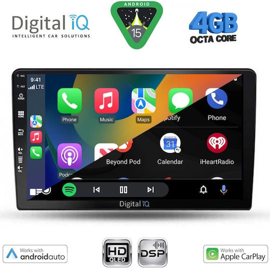 Digital IQ Ηχοσύστημα Αυτοκινήτου για Kia Ceed 2006-2009 (Bluetooth/USB/WiFi/GPS/Apple-Carplay/Android-Auto) με Οθόνη Αφής 9"