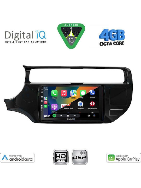 Digital IQ Car Audio System for Kia Rio 2015-2018 Bluetooth USB WiFi GPS Apple CarPlay Android Auto with 9" Touch Screen