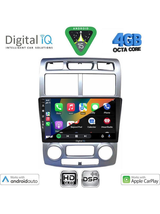 Digital IQ Car Audio System for Kia Sportage 2004-2010 with Clima (Bluetooth/USB/WiFi/GPS/Apple CarPlay/Android Auto) with 9" Touch Screen