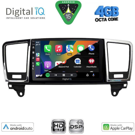 Digital IQ Car Audio System for Mercedes-Benz ML / GL Class 2011-2019 Bluetooth USB WiFi GPS Apple CarPlay Android Auto with 9" Touch Screen