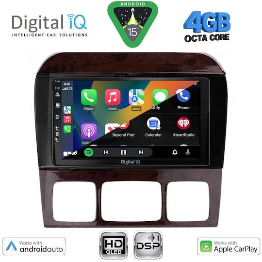 Digital IQ Ηχοσύστημα Αυτοκινήτου για Mercedes-Benz S Class 1998-2005 (Bluetooth/USB/WiFi/GPS/Apple-Carplay/Android-Auto) με Οθόνη Αφής 9"