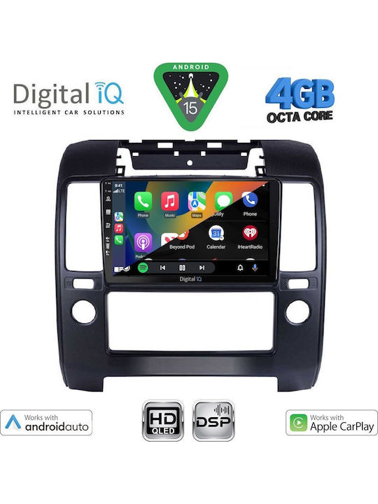 Digital IQ Car Audio System for Nissan Navara 2006-2011 with A/C Bluetooth USB WiFi GPS Apple CarPlay Android Auto with 9" Touch Screen