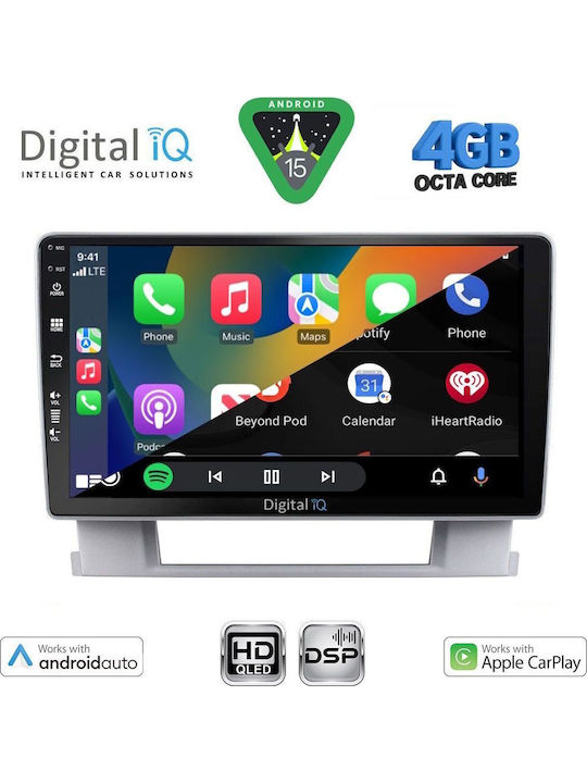 Digital IQ Car Audio System for Opel Astra 2010-2016 Bluetooth USB WiFi GPS Apple CarPlay Android Auto with 9" Touch Screen