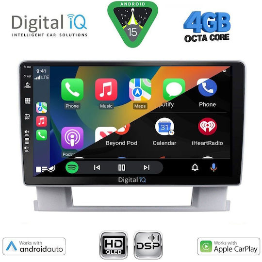 Digital IQ Car Audio System for Opel Astra 2010-2016 Bluetooth USB WiFi GPS Apple CarPlay Android Auto with 9" Touch Screen