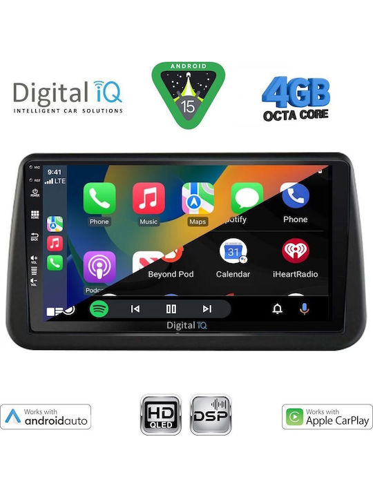Digital IQ Car Audio System for Opel Meriva 2010-2017 (Bluetooth/USB/WiFi/GPS/Apple CarPlay/Android Auto) with 9" Touch Screen