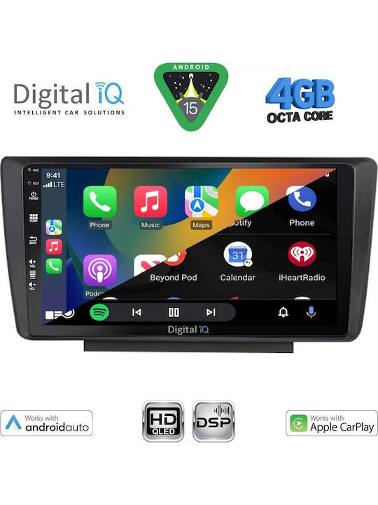 Digital IQ Car Audio System for Skoda Octavia 2005-2012 Bluetooth USB WiFi GPS Apple CarPlay Android Auto with 9" Touch Screen
