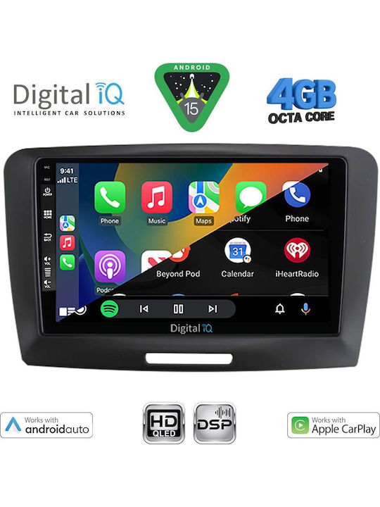 Digital IQ Car Audio System for Skoda Superb 2008-2015 Bluetooth USB WiFi GPS Apple CarPlay Android Auto with 9" Touch Screen