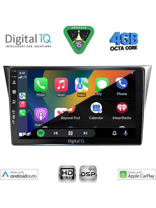 Digital IQ Car Audio System for Subaru Impreza 2002-2008 Bluetooth USB WiFi GPS Apple CarPlay Android Auto with 9" Touch Screen