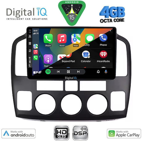 Digital IQ Car Audio System for Suzuki Vitara 2000-2005 Bluetooth USB WiFi GPS Apple CarPlay Android Auto with 9" Touch Screen
