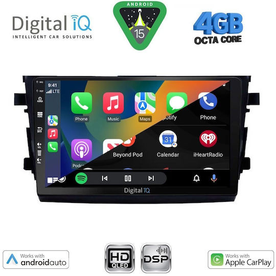 Digital IQ Ηχοσύστημα Αυτοκινήτου για Suzuki Celerio 2015-2021 (Bluetooth/USB/WiFi/GPS/Apple-Carplay/Android-Auto) με Οθόνη Αφής 9"