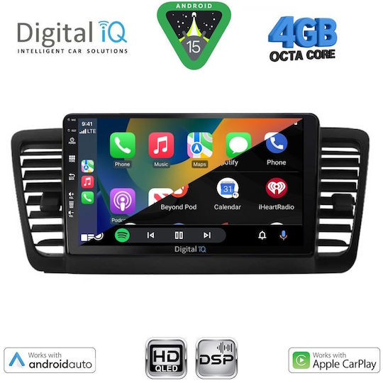 Digital IQ Ηχοσύστημα Αυτοκινήτου για Subaru Legacy / Outback 2002-2008 (Bluetooth/USB/WiFi/GPS/Apple-Carplay/Android-Auto) με Οθόνη Αφής 9"