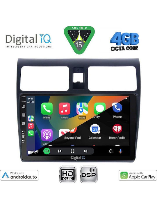 Digital IQ Car Audio System for Suzuki Swift 2005-2011 Bluetooth USB WiFi GPS Apple CarPlay Android Auto with 10" Touch Screen