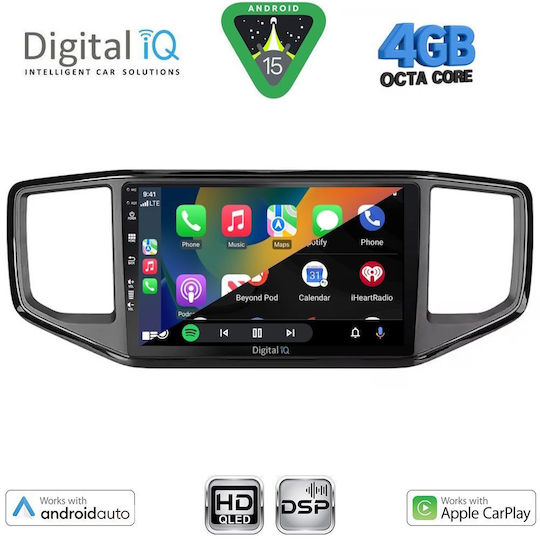 Digital IQ Car Audio System for Volkswagen Amarok 2017-2022 Bluetooth USB WiFi GPS Apple CarPlay Android Auto with 9" Touch Screen