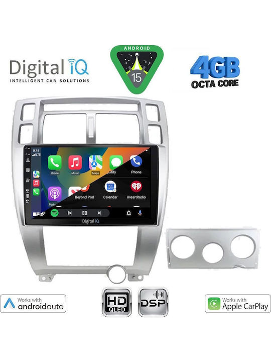 Digital IQ Car Audio System for Hyundai Tucson 2004-2010 (Bluetooth/USB/WiFi/GPS/Apple CarPlay/Android Auto) with 10" Touch Screen