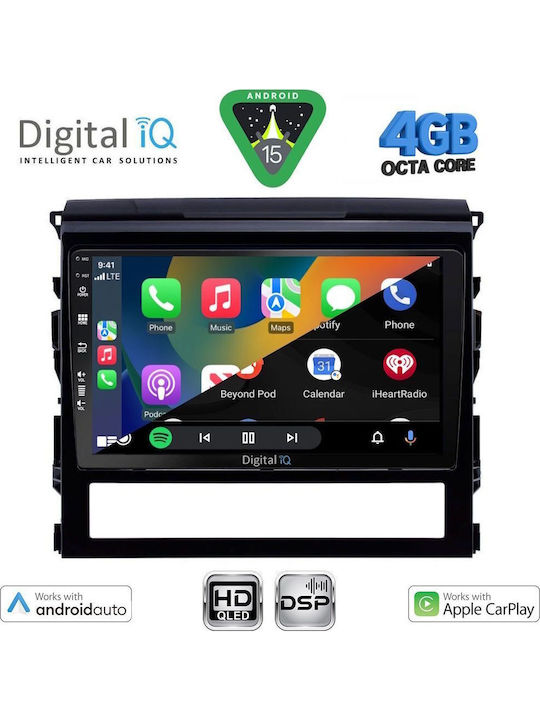 Digital IQ Car Audio System for Toyota Land Cruiser 2016-2019 Bluetooth USB WiFi GPS Apple CarPlay Android Auto with 9" Touch Screen