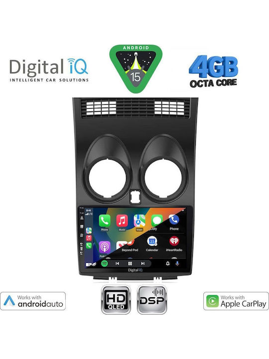 Digital IQ Car Audio System for Nissan Qashqai 2007-2014 Bluetooth USB WiFi GPS Apple CarPlay Android Auto with 9" Touch Screen