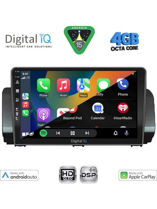 Digital IQ Car Audio System for Dacia Logan Sandero Jogger 2020 with Touch Screen 9" DIGITAL IQ BXF 16109 CPAA