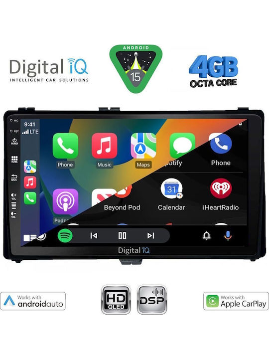 Digital IQ Car Audio System for Toyota Auris Aygo X Corolla 2017-2019 Bluetooth USB Wi-Fi GPS Apple CarPlay Android Auto with 9 Inch Touch Screen DIGITAL IQ BXF 16703 CPAA