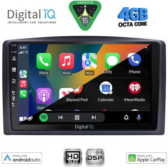 Digital IQ Car Audio System for Mercedes-Benz Vito / Viano 2015-2022 Bluetooth USB WiFi GPS Apple CarPlay Android Auto with 10" Touch Screen