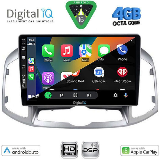 Digital IQ Ηχοσύστημα Αυτοκινήτου για Chevrolet Captiva 2012-2018 (Bluetooth/USB/WiFi/GPS/Apple-Carplay/Android-Auto) με Οθόνη Αφής 10"