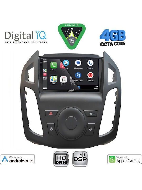 Digital IQ Car Audio System for Ford Transit Connect 2013-2018 Bluetooth USB WiFi GPS Apple CarPlay Android Auto with 9" Touch Screen