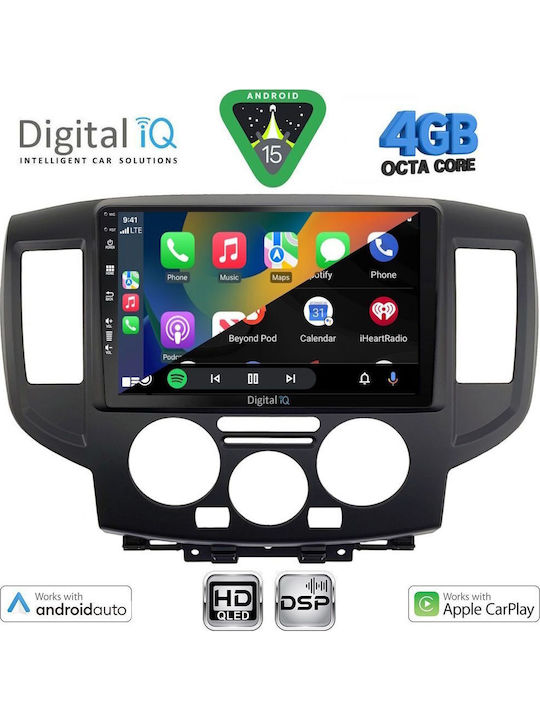 Digital IQ Auto-Audiosysteme für Nissan NV200 2009-2020 mit Touchscreen 9"
