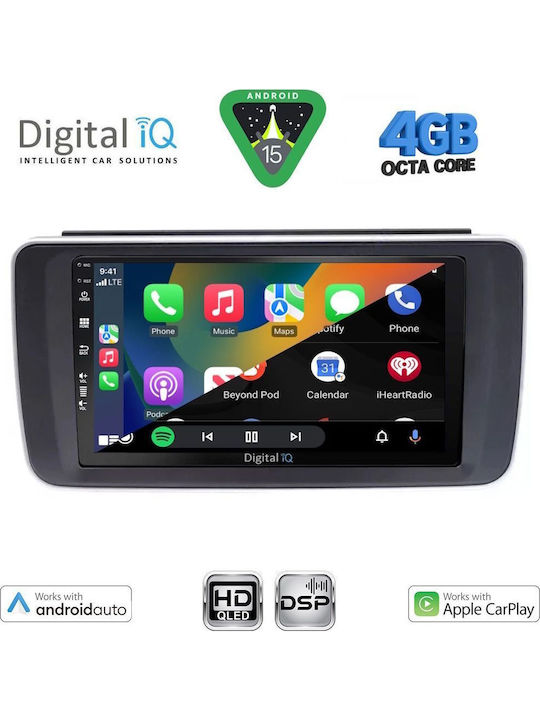 Digital IQ Car Audio System for Nissan Leaf 2018 with Touch Screen 9" Digital IQ BXF 16473_CPAA Bluetooth USB Wi-Fi GPS Apple CarPlay Android Auto