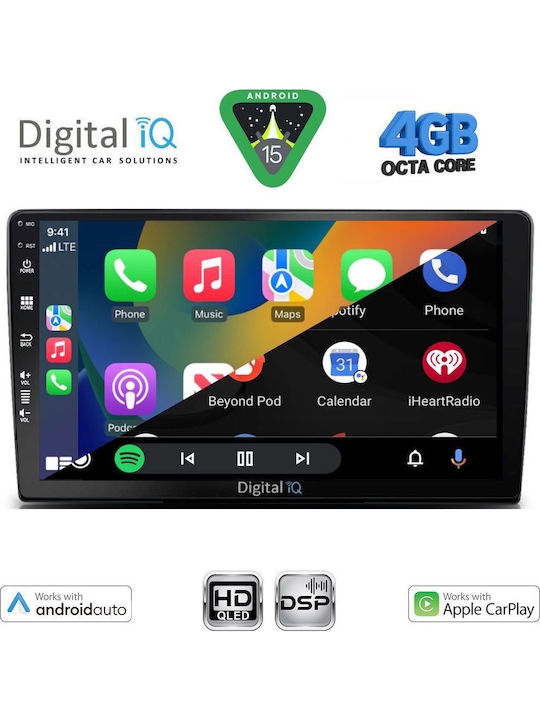Digital IQ Car Audio System for Toyota Land Cruiser 1998-2003 Bluetooth USB WiFi GPS Apple CarPlay Android Auto with 9" Touch Screen