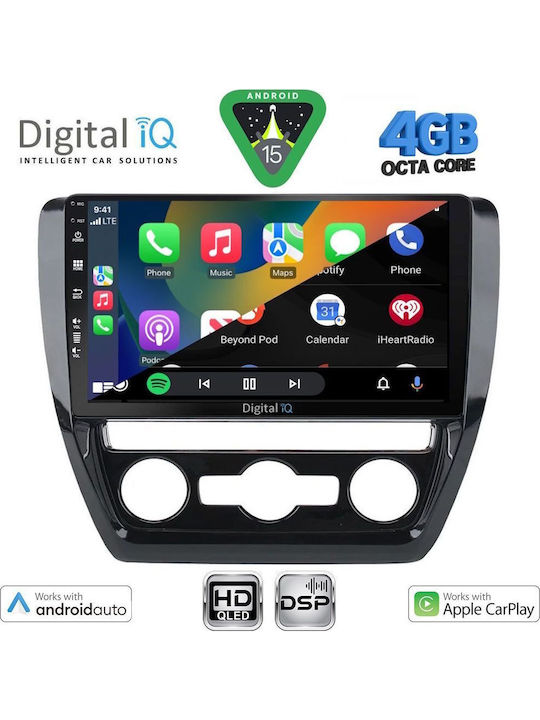 Digital IQ Car Audio System for Volkswagen Jetta 2010-2016 Bluetooth USB WiFi GPS Apple CarPlay Android Auto with 10" Touch Screen