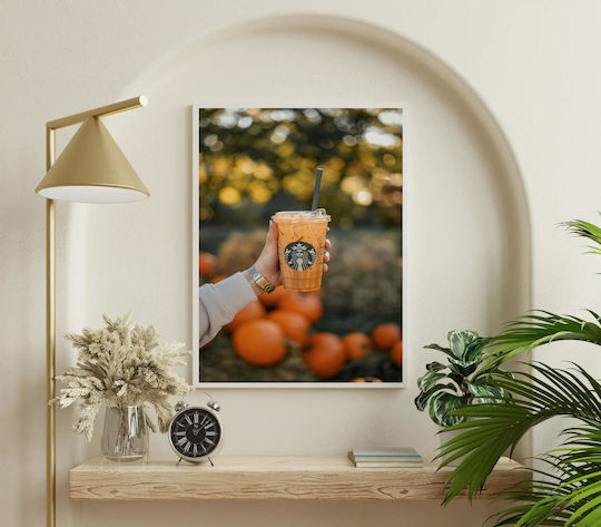 Gemälde Pumpkin Spice Latte In Hand Pumpkin Spice Latte Im Hand 70x100
