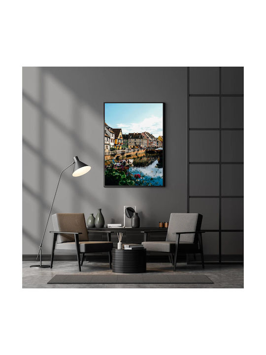 Πίνακας Scenic Canal Colorful Buildings Γραφικό Κανάλι Πολύχρωμα Κτίρια 70x100