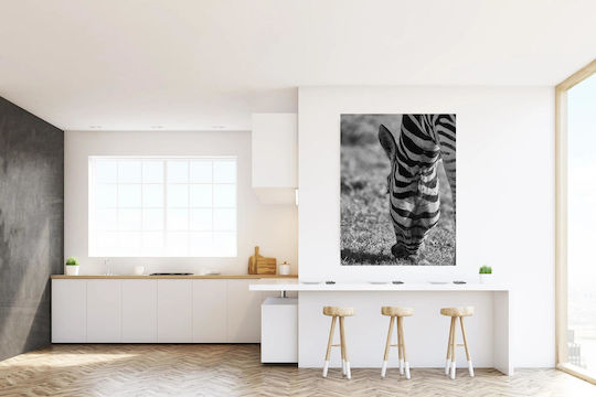 Панел Grazing Zebra В Черно И Бяло Зебра На Паша 100x150