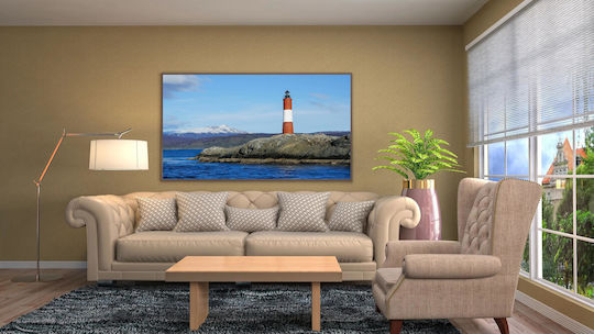 Πίνακας Lighthouse By Coast Φάρος Δίπλα Στην Ακτή 100x70