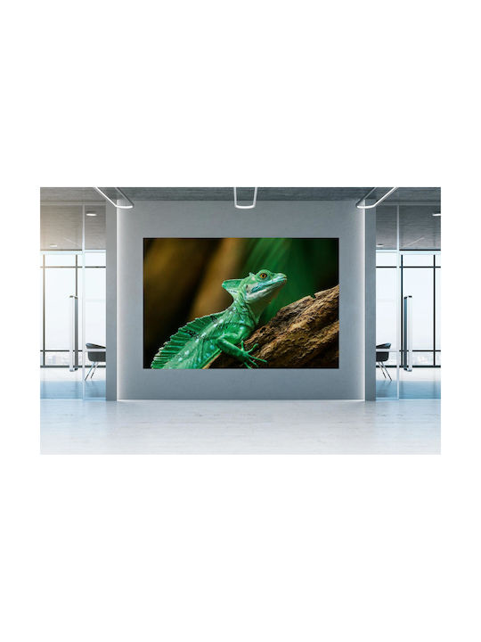 Painting Colorful Lizard In Its Natural Habitat Multicolored Lizard In Natural Environment 100x70