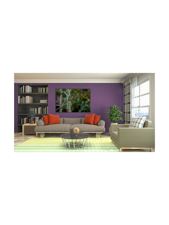 Painting Colorful Bird On Branch 100x70