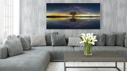 Панел Tree Reflection Под Звезден Небе Отражение На Дърво 100x70