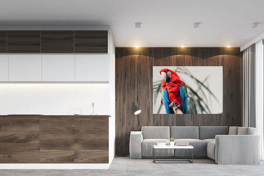 Панел Colorful Parrot On A Branch Многоцветен Папагал На Клон 100x70