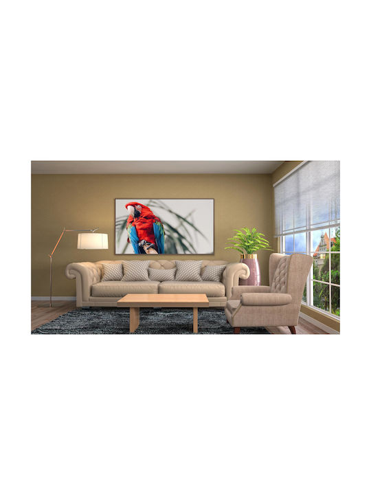 Панел Colorful Parrot On A Branch Многоцветен Папагал На Клон 100x70
