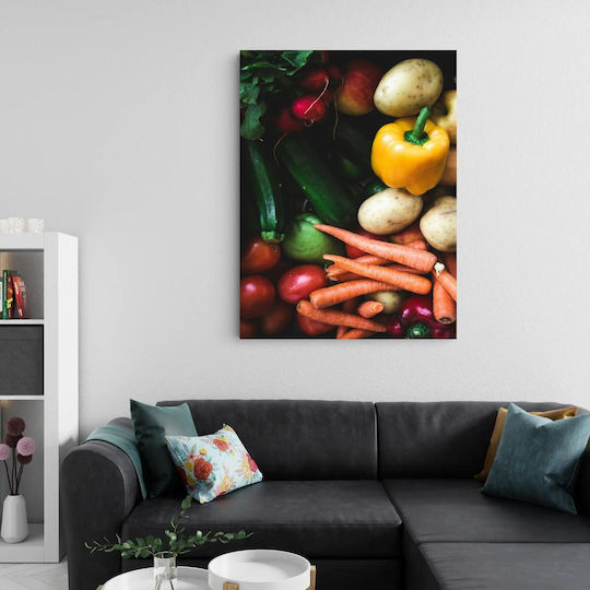 Painting Colorful Fresh Vegetables Multicolored Fresh Vegetables 70x100