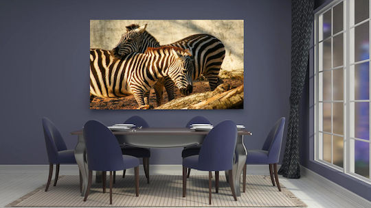 Gemälde Zebras In Harmony Zebrastreifen Armonía 100x70
