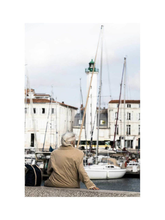 Painting Elderly Person By Lighthouse Elderly Next To The Lighthouse 100x150