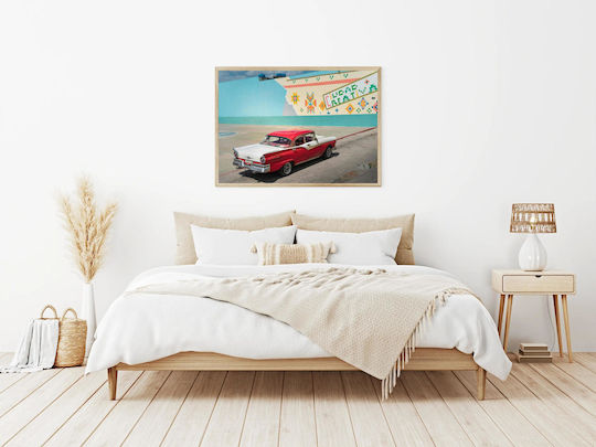 Classic Car By Colorful Mural Classic Car By Colorful Mural 1 σε Καμβά