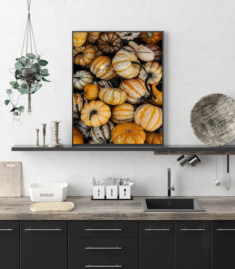 iLovePrints Gemälde Harvest Colorful Gourds Sammlung Bunt Gemälde 70x100