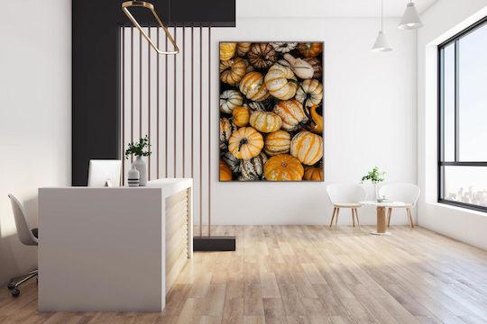 iLovePrints Gemälde Harvest Colorful Gourds Sammlung Bunt Gemälde 70x100