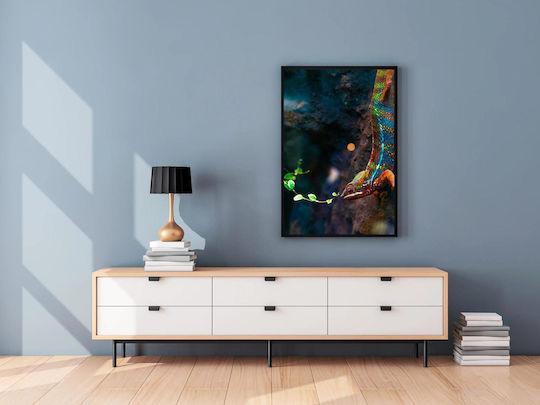 Πίνακας Colorful Chameleon Πολύχρωμος Χαμαιλέοντας 70x100