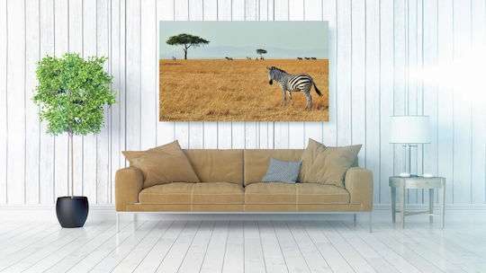 Painting Zebras In Savanna Zebras In Savanna 100x70