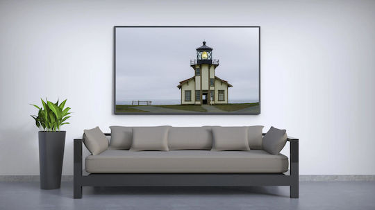 Painting Lighthouse By Ocean Lighthouse Next To The Ocean 150x100