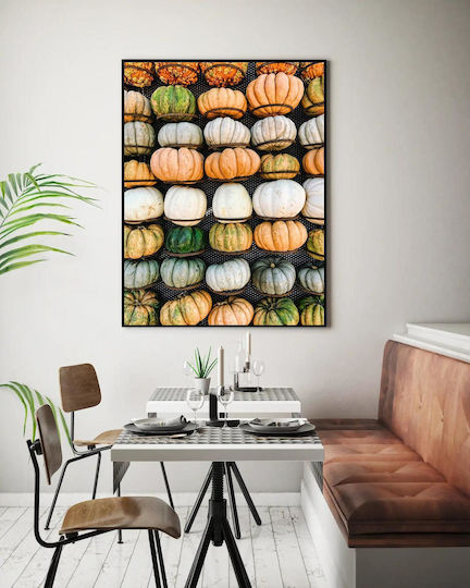 iLovePrints Πολύχρωμο Ölgemälde Kürbis Display 100x150