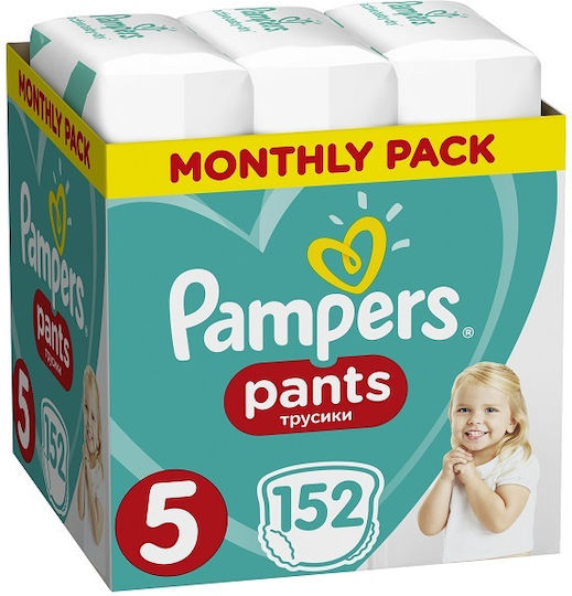 Pampers Памперси Гащи Pants No. 5 За 12-18kg 152 Брой